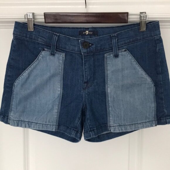 None Pants - 7 For All Mankind denim jean shorts size 29